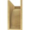 Ekena Millwork 8"W x 24"D x 16"H Classic Legacy Rough Cedar Woodgrain TimberThane Corbel, Primed Tan CORUR08X24X16LGYRCPR - alternate 3
